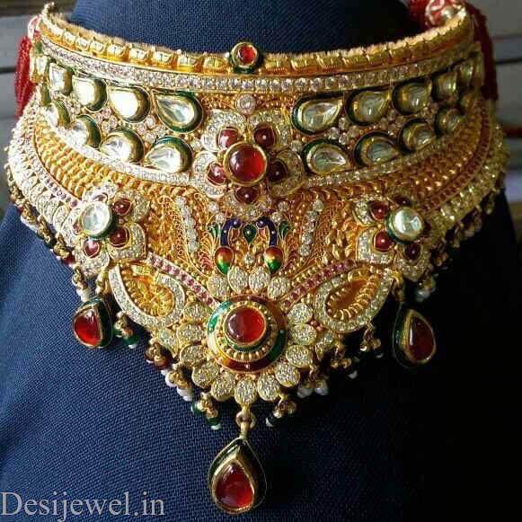 New and Latest Design of Rajasthani Desi gold Jodha-Haar 