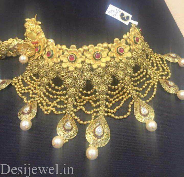 New and Latest Design of Rajasthani Desi gold Jodha-Haar 