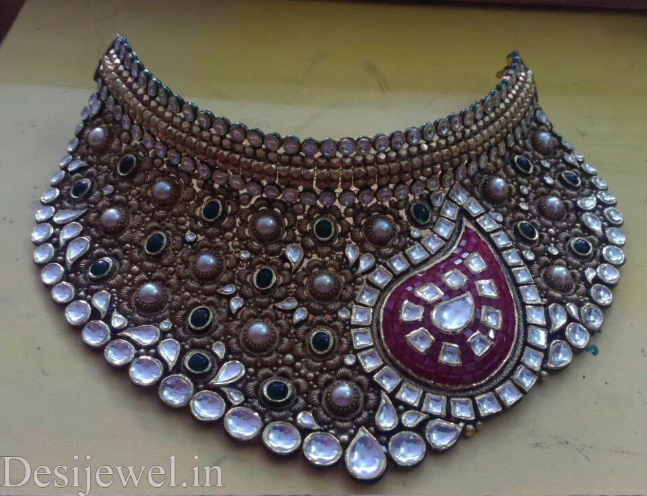 New and Latest Design of Rajasthani Desi gold Jodha-Haar 