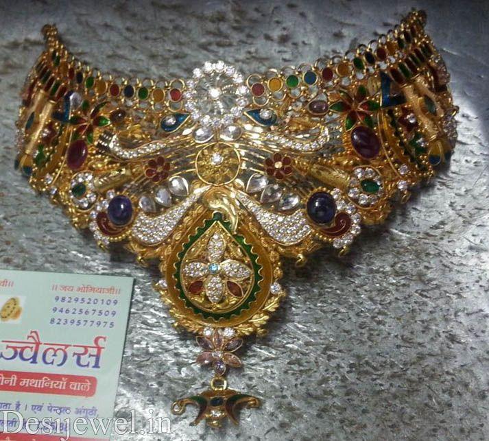 New and Latest Design of Rajasthani Desi gold Jodha-Haar 
