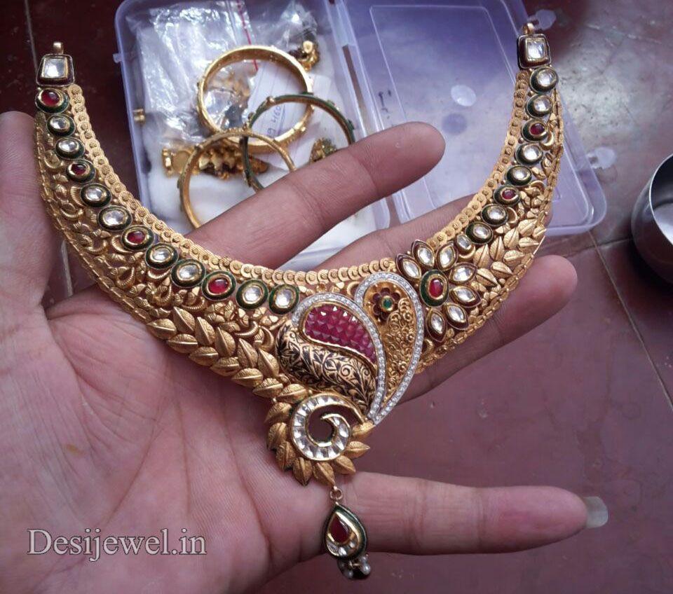 New and Latest Design of Rajasthani Desi gold Jodha-Haar 