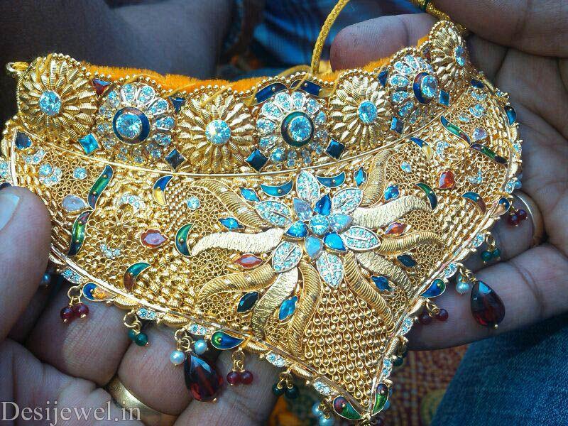 New and Latest Design of Rajasthani Desi gold Jodha-Haar 
