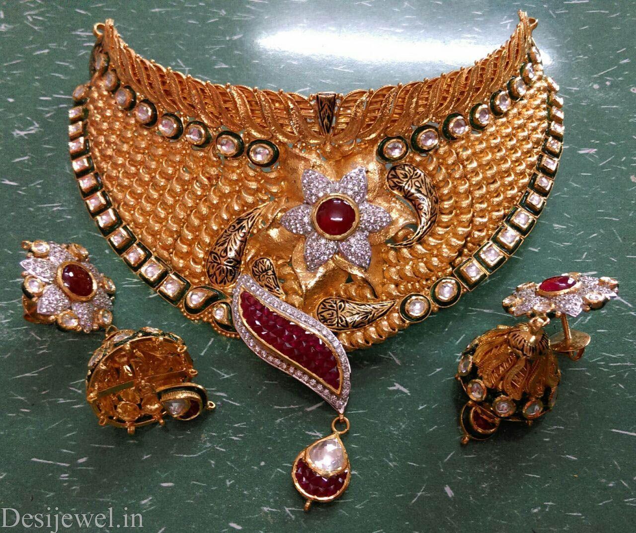 New and Latest Design of Rajasthani Desi gold Jodha-Haar 