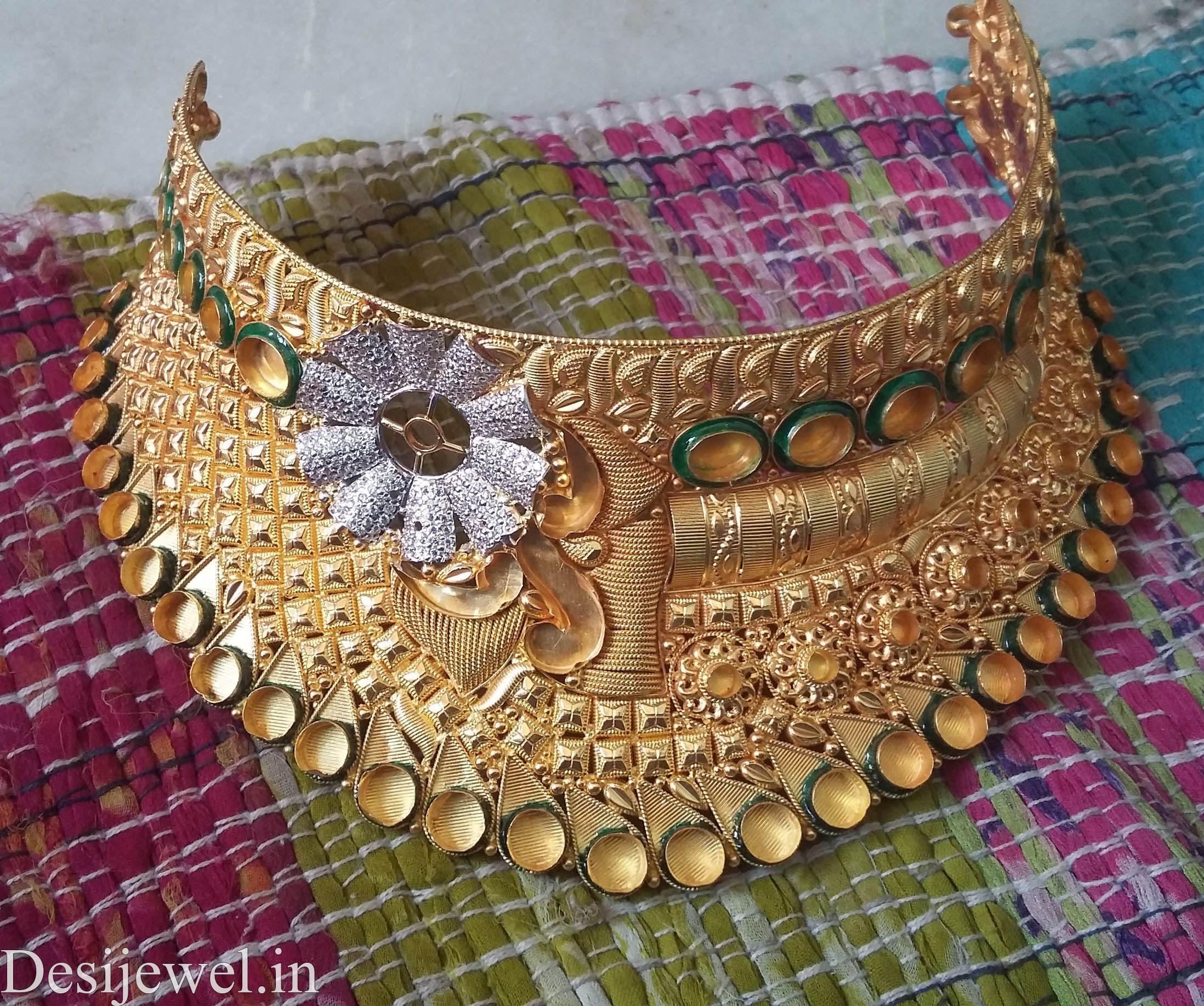 New and Latest Design of Rajasthani Desi gold Jodha-Haar 