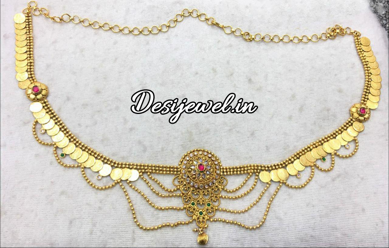 New and Latest Design of Rajasthani Desi gold gala-Kanthi 
