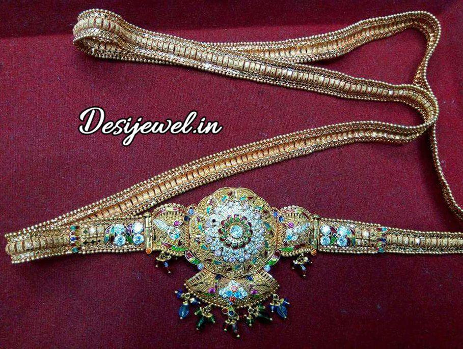 New and Latest Design of Rajasthani Desi gold gala-Kanthi 