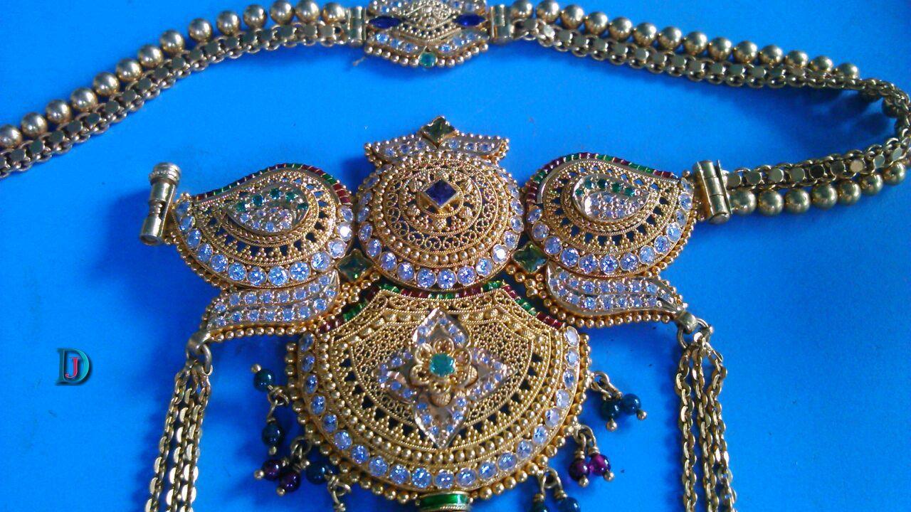 New and Latest Design of Rajasthani Desi gold gala-Kanthi 