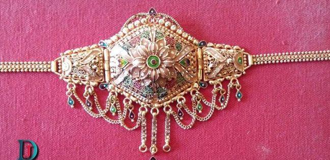 New and Latest Design of Rajasthani Desi gold gala-Kanthi 