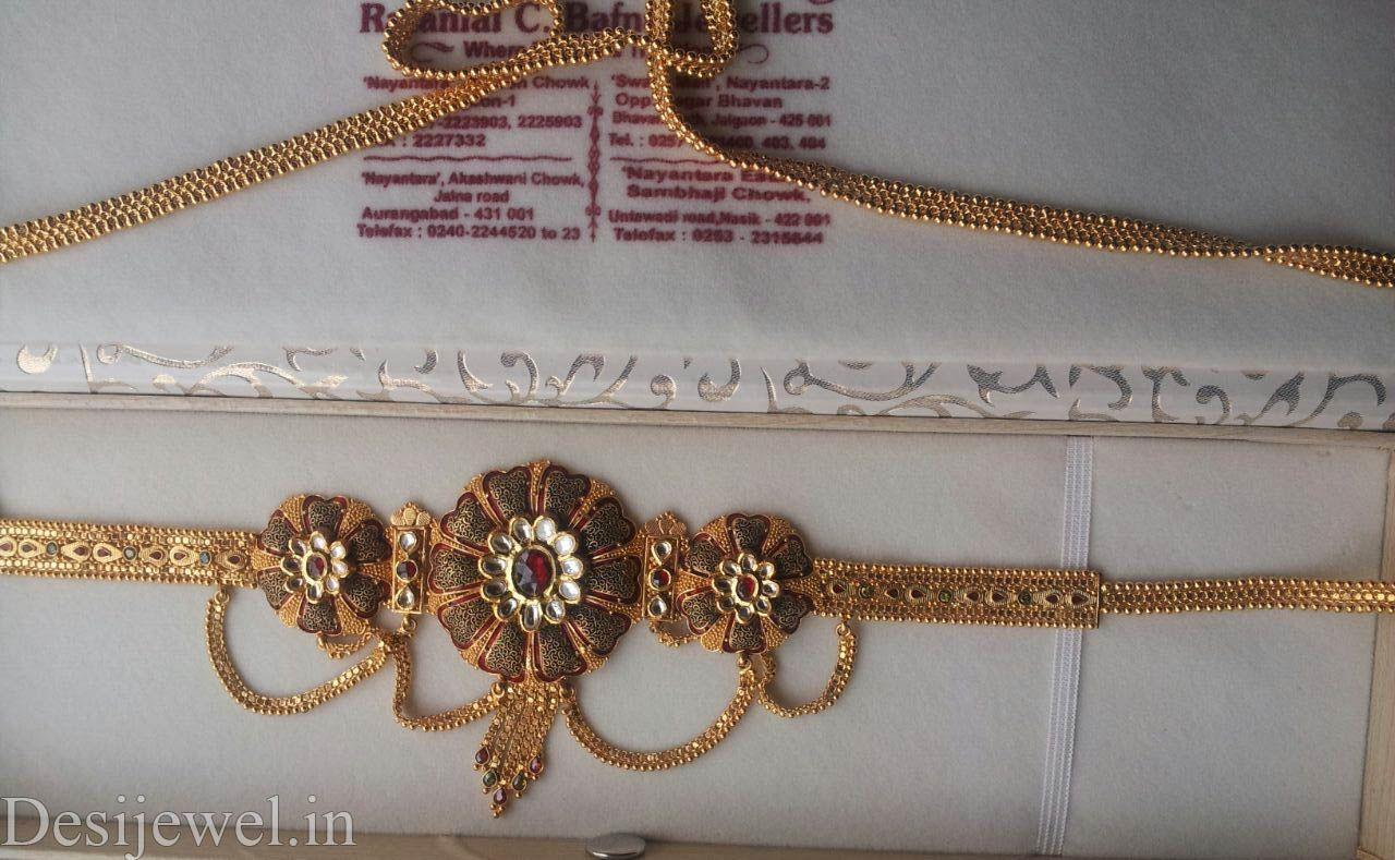 New and Latest Design of Rajasthani Desi gold gala-Kanthi 