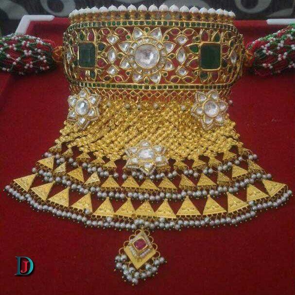 New and Latest Design of Rajasthani Desi gold Gala-Aad 