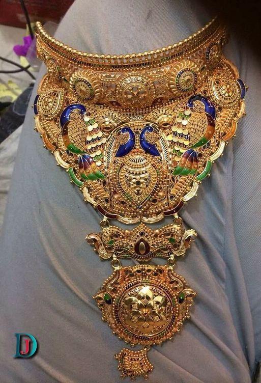 New and Latest Design of Rajasthani Desi gold Gala-Aad 