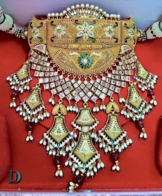 New and Latest Design of Rajasthani Desi gold Gala-Aad 