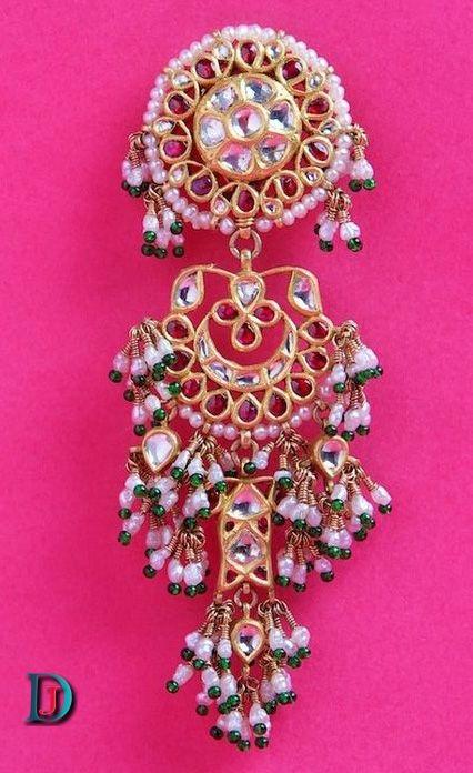 New and Latest Design of Rajasthani Desi gold kundan Bala/Kaan-pata 