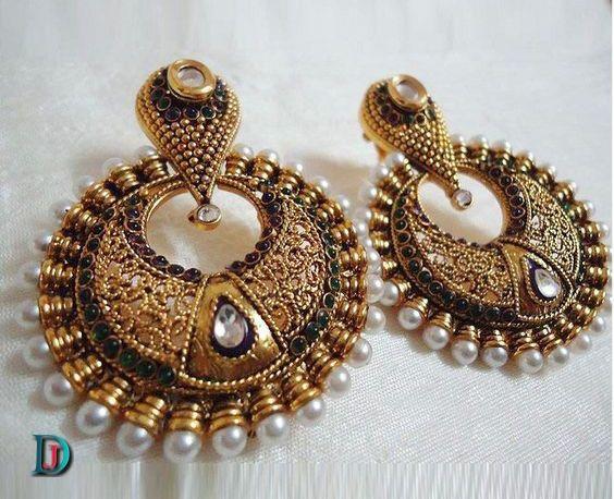 New and Latest Design of Rajasthani Desi gold kundan Bala/Kaan-pata 