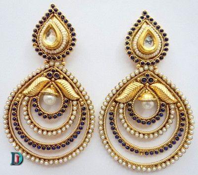 New and Latest Design of Rajasthani Desi gold kundan Bala/Kaan-pata 