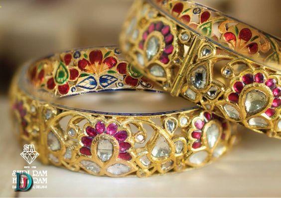 New and Latest Design of Rajasthani Desi gold kundan Bangles 