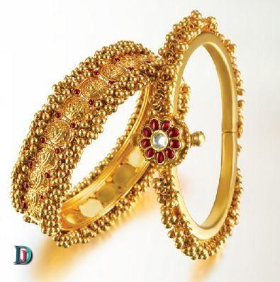 New and Latest Design of Rajasthani Desi gold kundan Bangles 