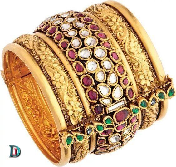 New and Latest Design of Rajasthani Desi gold kundan Bangles 