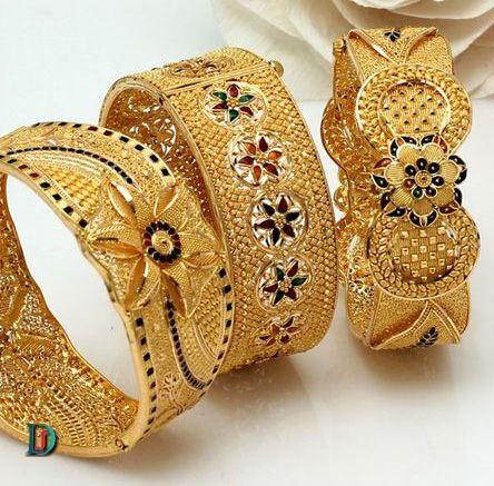 New and Latest Design of Rajasthani Desi gold kundan Bangles 