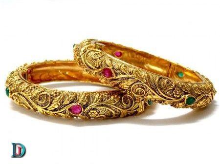 New and Latest Design of Rajasthani Desi gold kundan Bangles 