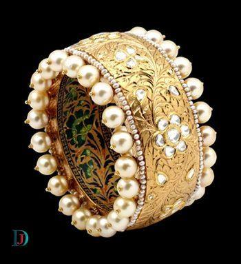 New and Latest Design of Rajasthani Desi gold kundan Bangles 