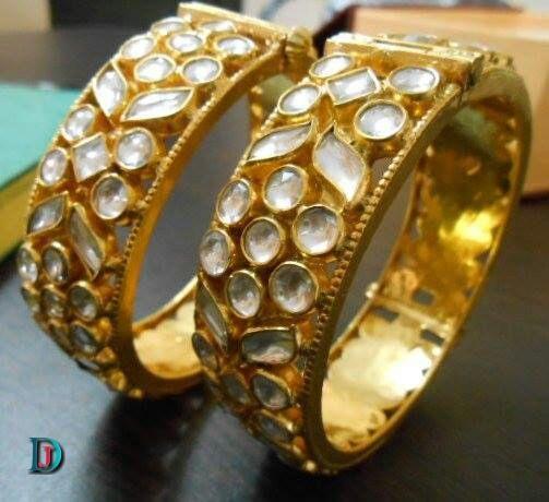 New and Latest Design of Rajasthani Desi gold kundan Bangles 