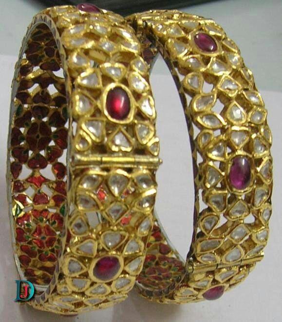 New and Latest Design of Rajasthani Desi gold kundan Bangles 