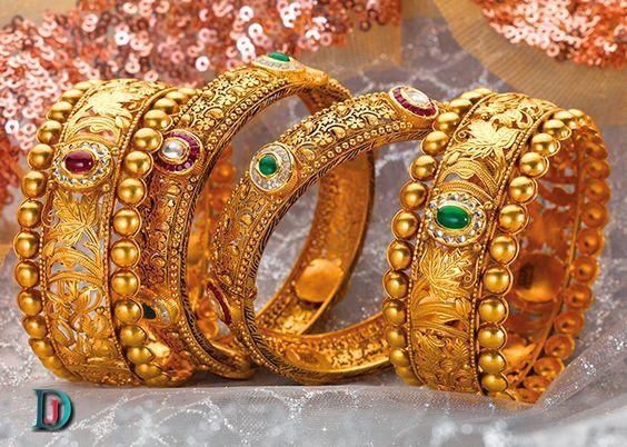 New and Latest Design of Rajasthani Desi gold kundan Bangles 