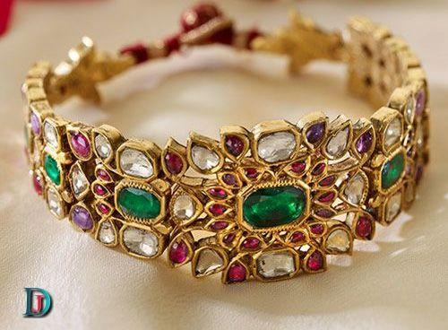 New and Latest Design of Rajasthani Desi gold kundan Bhujbandh 