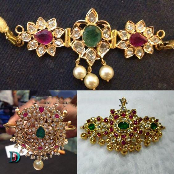 New and Latest Design of Rajasthani Desi gold kundan Bhujbandh 