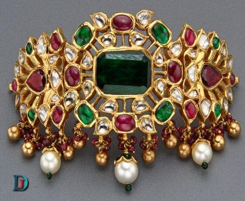 New and Latest Design of Rajasthani Desi gold kundan Bhujbandh 