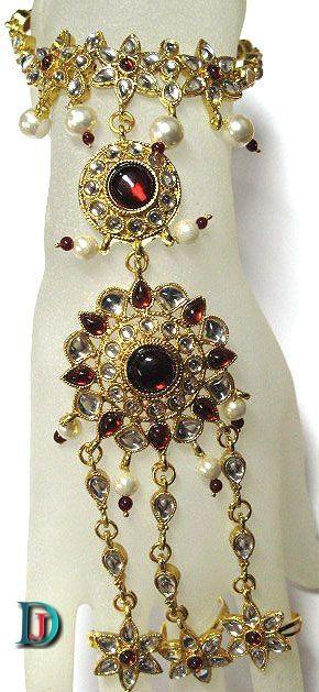 New and Latest Design of Rajasthani Desi gold kundan hathphol 
