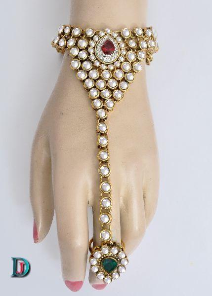 New and Latest Design of Rajasthani Desi gold kundan hathphol 