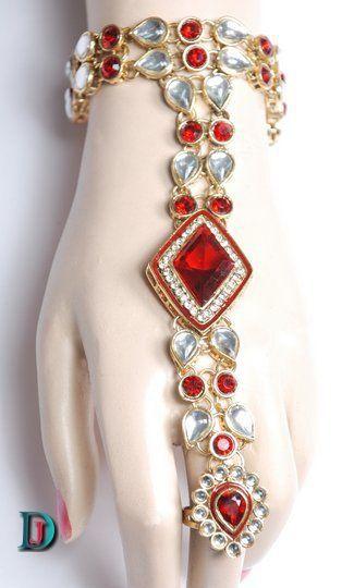 New and Latest Design of Rajasthani Desi gold kundan hathphol 