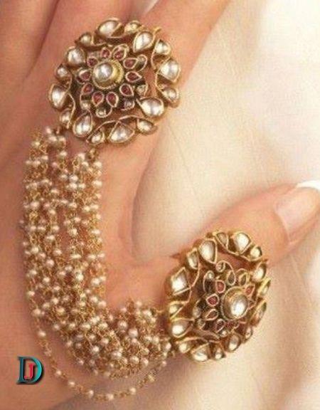 New and Latest Design of Rajasthani Desi gold kundan hathphol 