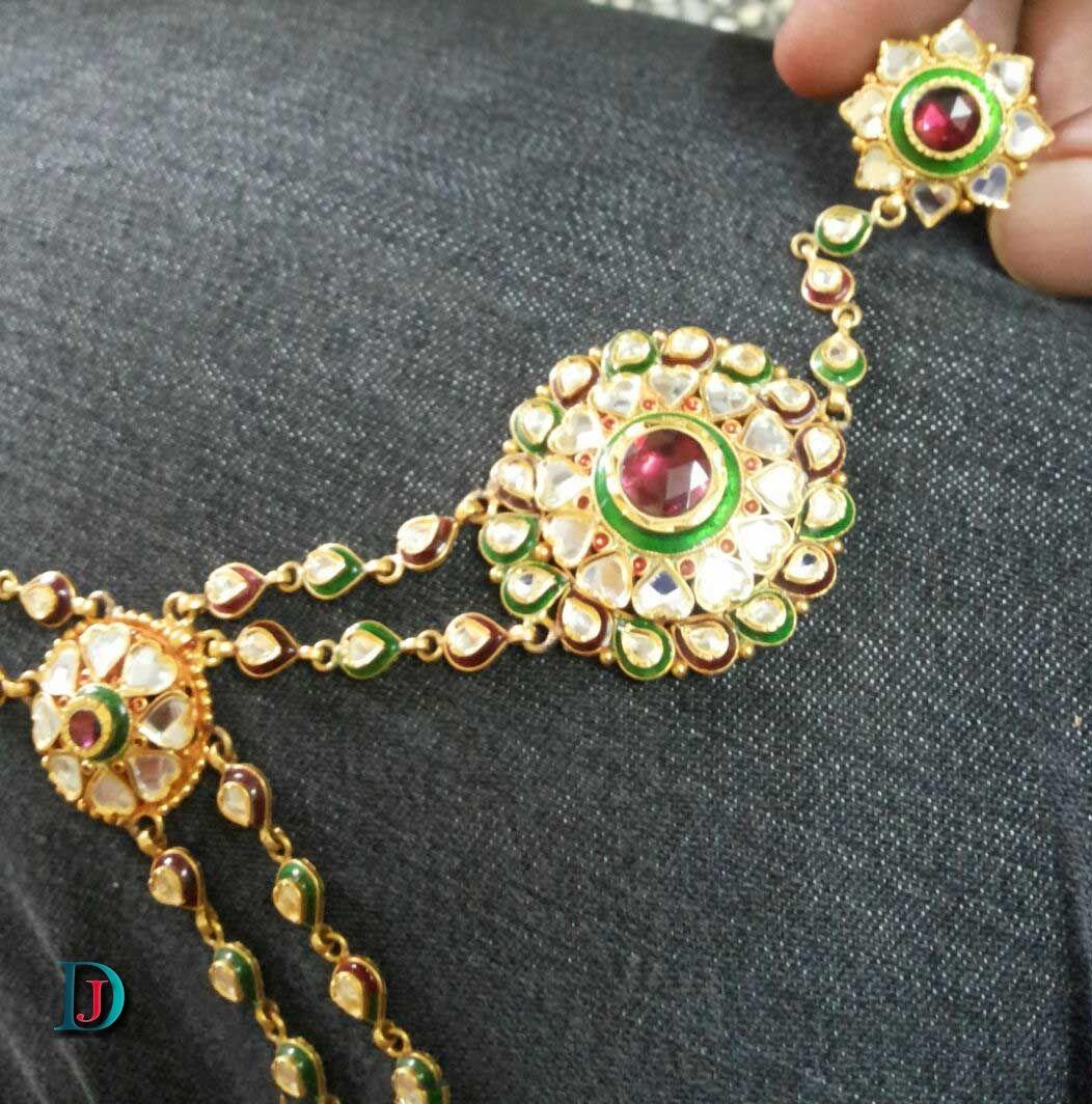 New and Latest Design of Rajasthani Desi gold kundan hathphol 