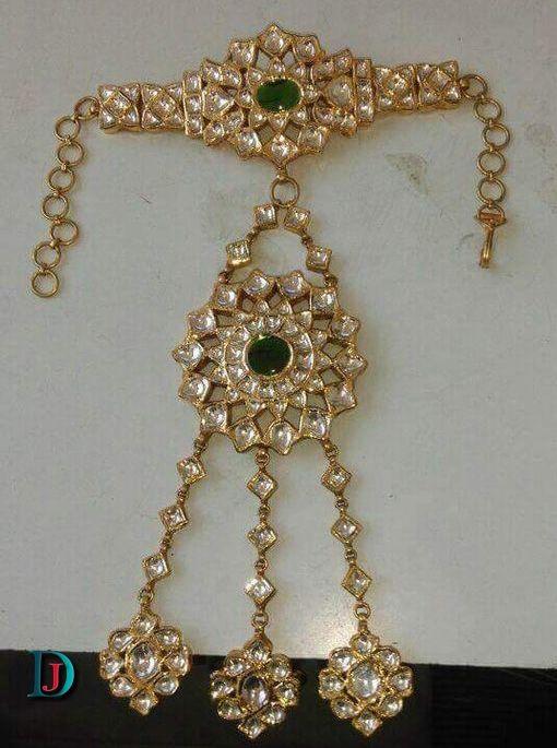 New and Latest Design of Rajasthani Desi gold kundan hathphol 