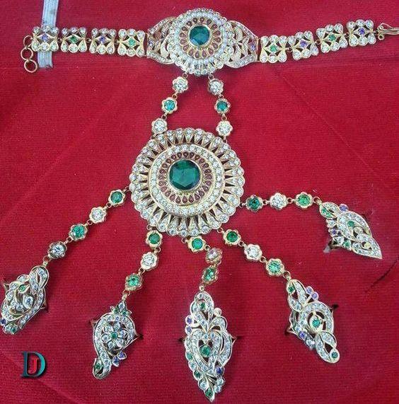 New and Latest Design of Rajasthani Desi gold kundan hathphol 