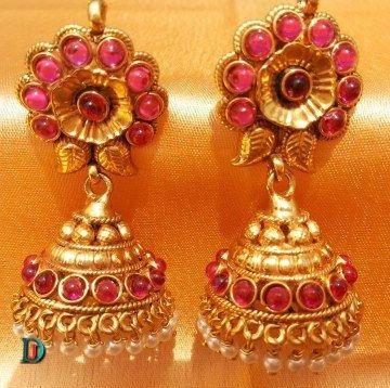 New and Latest Design of Rajasthani Desi gold kundan kaan-jhoomariya 