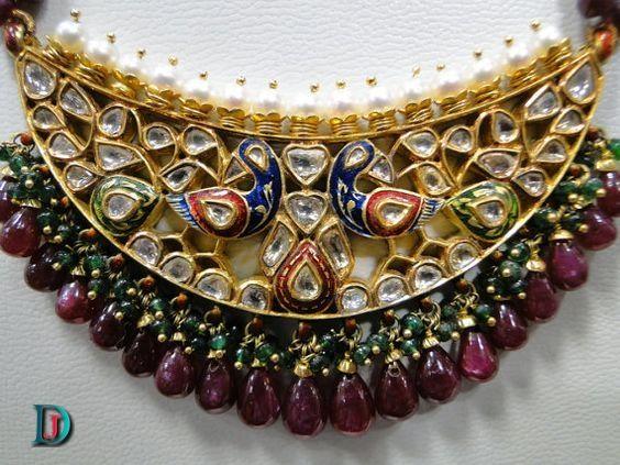 New and Latest Design of Rajasthani Desi gold kundan Jodha-Haar 