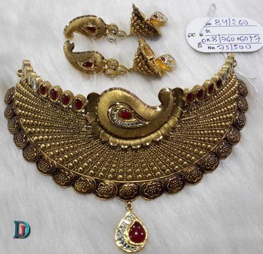 New and Latest Design of Rajasthani Desi gold kundan Jodha-Haar 