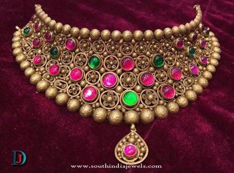 New and Latest Design of Rajasthani Desi gold kundan Jodha-Haar 
