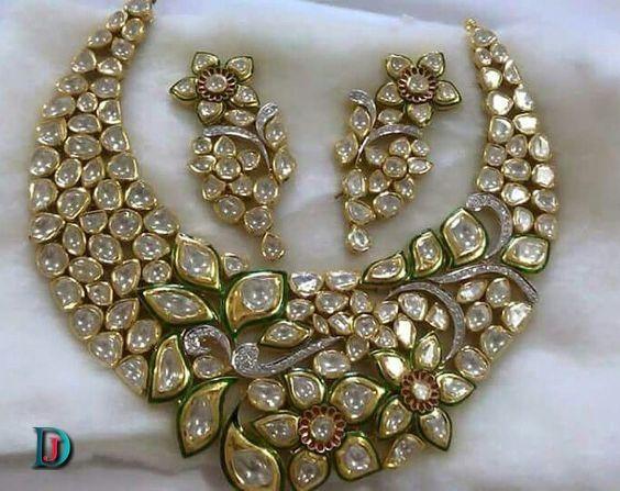 New and Latest Design of Rajasthani Desi gold kundan Jodha-Haar 