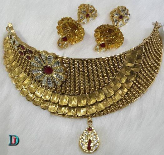 New and Latest Design of Rajasthani Desi gold kundan Jodha-Haar 