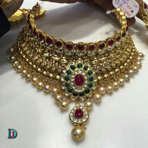 New and Latest Design of Rajasthani Desi gold kundan Jodha-Haar 