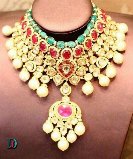 New and Latest Design of Rajasthani Desi gold kundan Jodha-Haar 