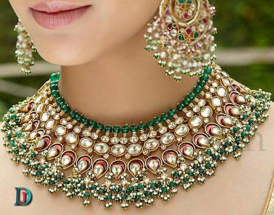New and Latest Design of Rajasthani Desi gold kundan Jodha-Haar 