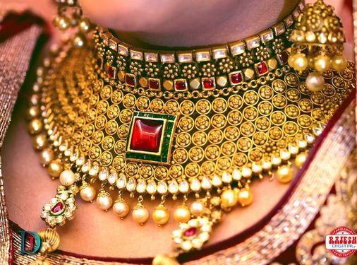 New and Latest Design of Rajasthani Desi gold kundan Jodha-Haar 