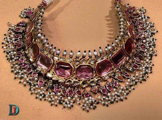 New and Latest Design of Rajasthani Desi gold kundan Jodha-Haar 