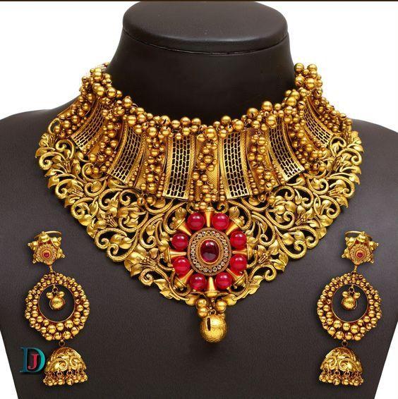 New and Latest Design of Rajasthani Desi gold kundan Jodha-Haar 